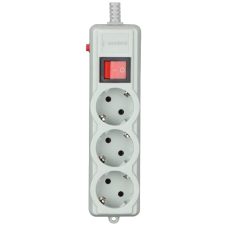 Мережевий фільтр 1.8 м кабель 3 розеток Gembird SPG3-G-6G-PRO