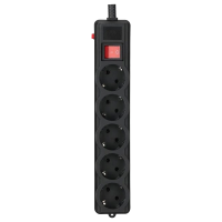 Мережевий фільтр 3 м кабель 5 розеток Gembird SPG5-G-10B-PRO