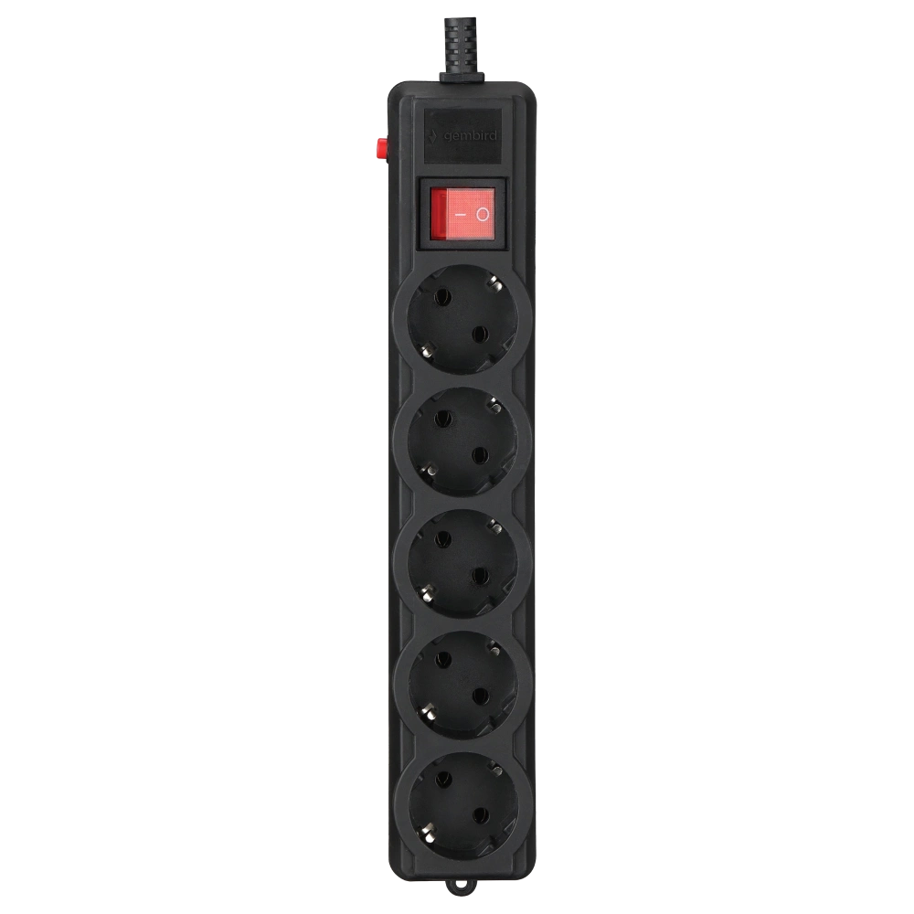 Мережевий фільтр Gembird SPG5-G-15B-PRO 4.5 м кабель 5 розеток