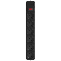 Мережевий фільтр 1,8 м кабель 6 розеток Gembird SPG6-G-6B