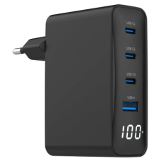 Зарядний пристрій Gembird TA-UC-PDQC100LCD-01-BK PD 100W Зарядний пристрій Gembird TA-UC-PDQC100LCD-01-BK PD 100W