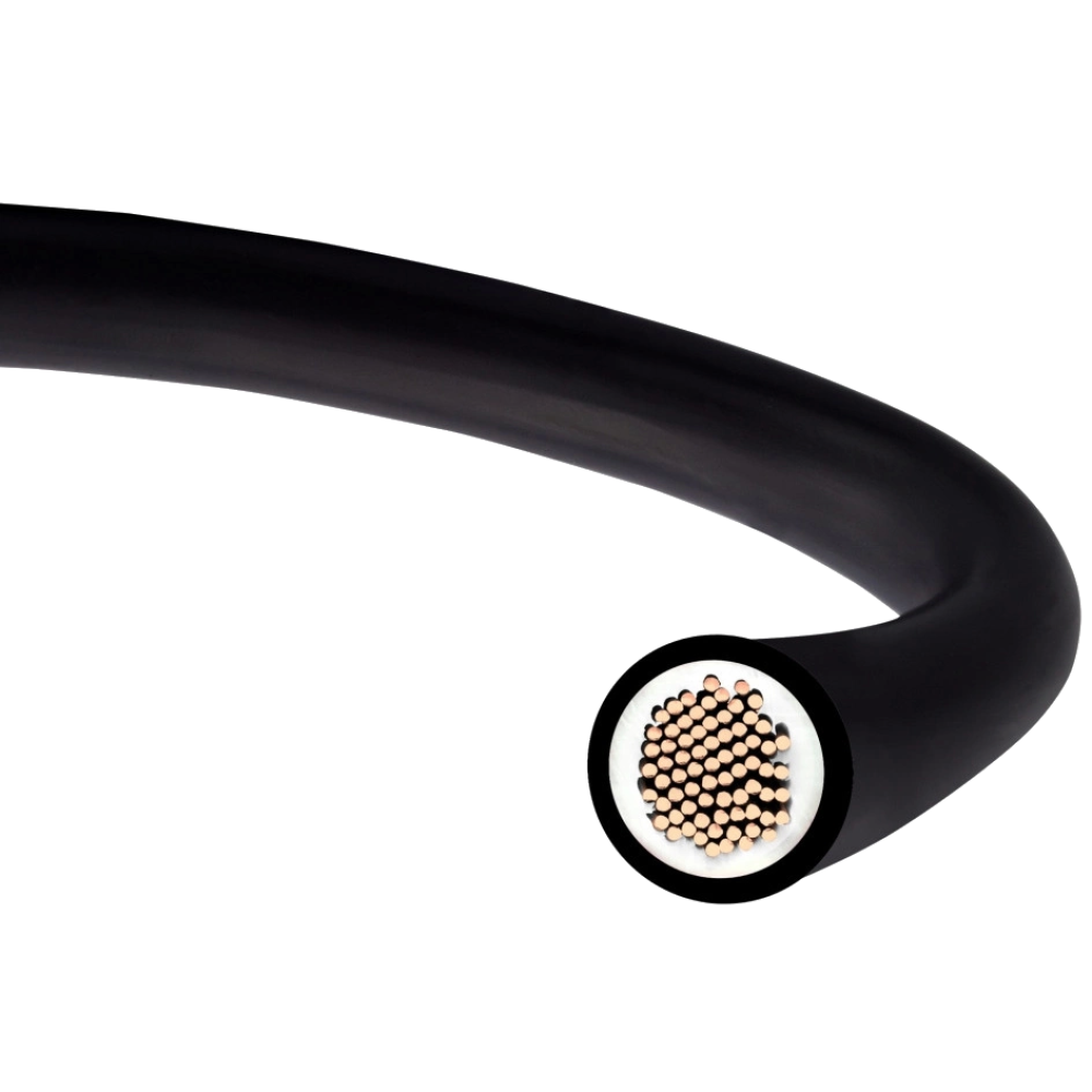 Кабель для сонячних панелей H1Z2Z2-K 1x 6 чорний (NKK) бухта 100 м