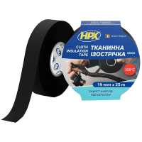 Стрічка тканинна ізоляційна HPX LI1925 19мм х 25м