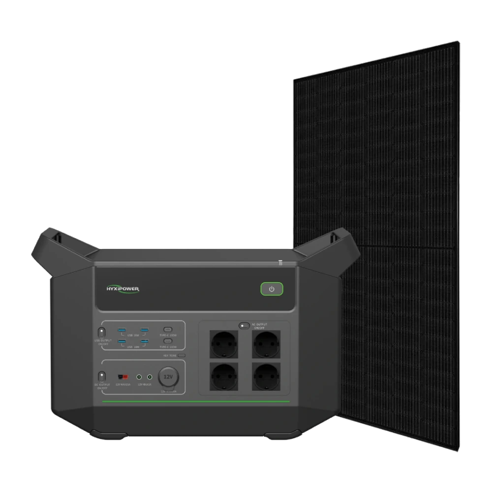 Система автономного живлення однофазна HYXiPower HYX-EA2000 + Canadian Solar CS6R-395MS Full Black