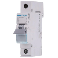 Автоматичний вимикач 1P 6kA C-4A 1M Hager MCN104