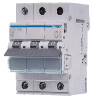 Автоматичний вимикач 3P 6kA C-32A 3M Hager MCN332