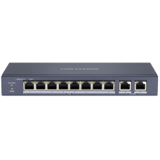 Комутатор 8 портів некерований Hikvision DS-3E0310P-E/M(B) PoE