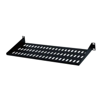 Полиця для 19" шафи, глибина 280 мм 1U BLACK Hypernet CS-280-1U-BLACK