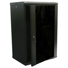 Шафа коммутаційна настінна 18U 600x450 розбірна Hypernet WMNC-18U-FLAT- BLACK