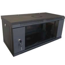 Шафа коммутаційна настінна розбірна чорна Hypernet WMNC-350-4U-FLAT-BLACK
