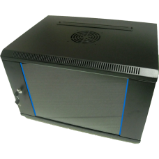 Шафа комутаційна настінна 12U 600x600 розбірна чорна Hypernet WMNC66-12U-FLAT-AC-BLACK