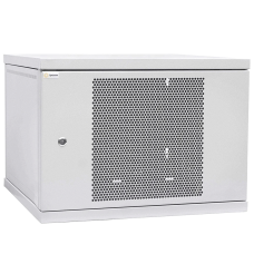 Шафа телекомунікаційна двері перфорація (сіра) IPCOM 12U 600x600