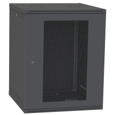 Шафа телекомунікаційна двері перф(чорна) IPCOM 15U 600x600