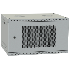 Шафа телекомунікаційна IPCOM 4U 600x350 дверь перфорация (серая)