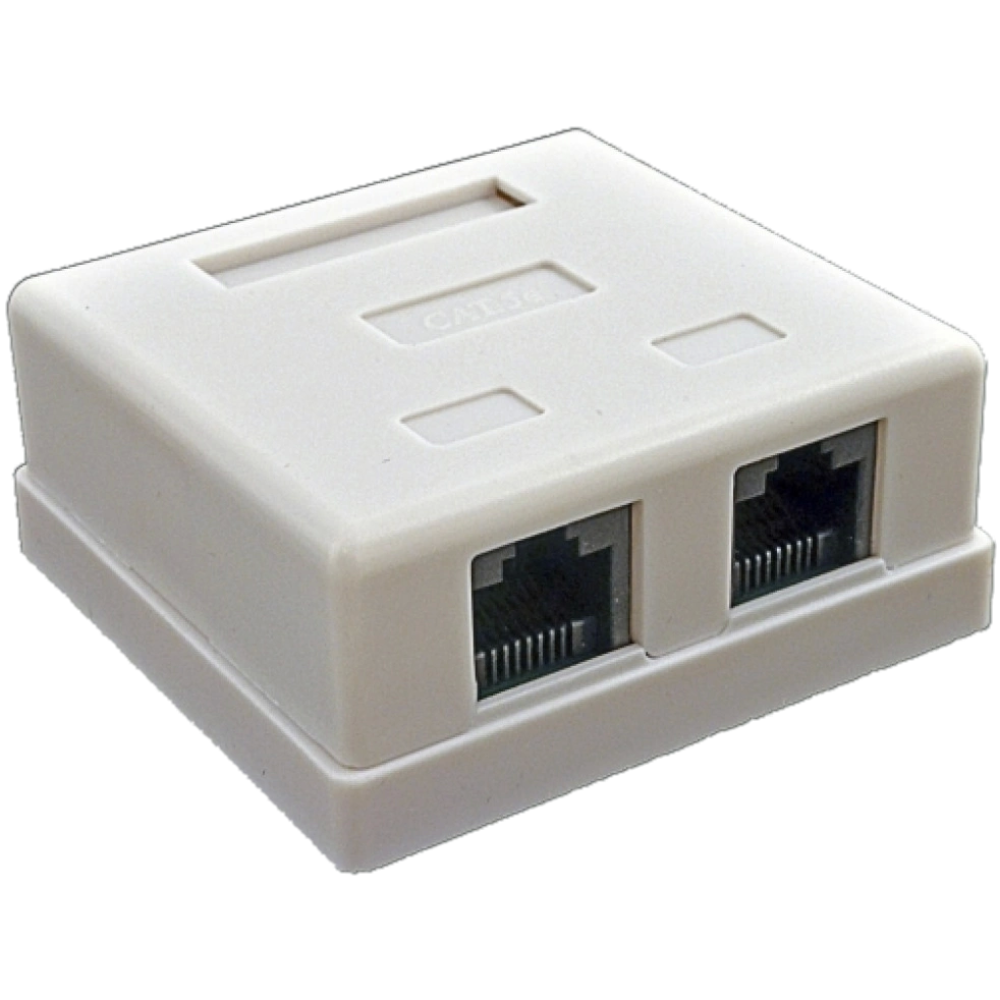 Розетка Kingda 2хRJ45 UTP Розетка Kingda 2хRJ45 UTP