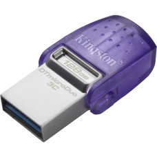 Накопичувач Kingston 128GB USB 3.2 Type-A Gen1 + Type-C DT microDuo 3C R200MB/s