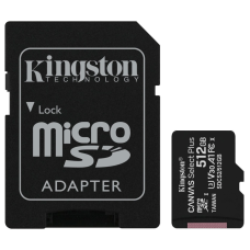 Модуль флеш-пам'яті Kingston 512GB micSDXC Canvas Select Plus 100R A1 C10 Card + ADP