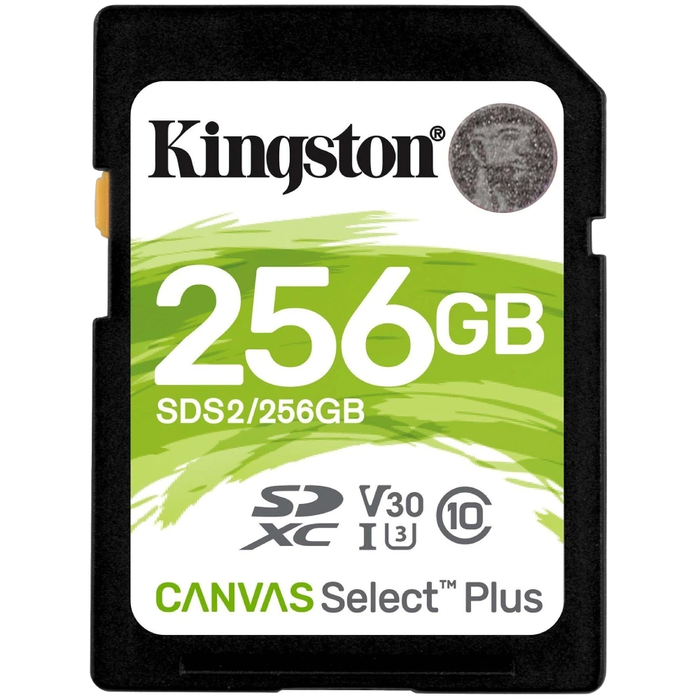 Карта пам'яті SDXC Kingston Canvas Select Plus 256Гб 100R C10 UHS-I U3 V30