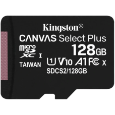 Карта пам'яті Kingston microSD 128GB C10 UHS-I R100MB/s + SD