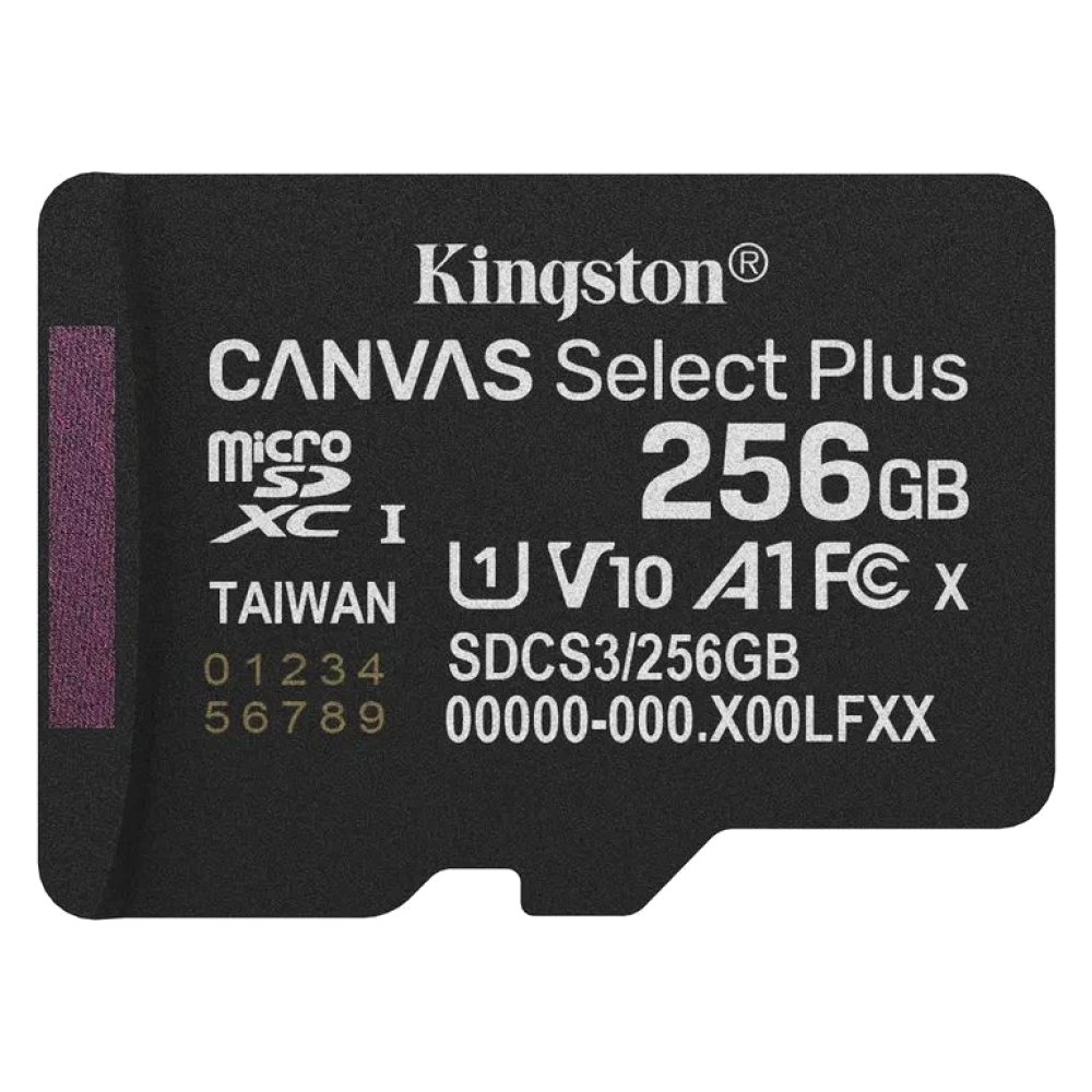 Карта пам'яті Kingston microSD 256GB C10 UHS-I A1 V10 R150MB/s