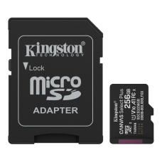 Карта пам'яті Kingston microSD 256GB C10 UHS-I A1 V10 R150MB/s + SD Карта пам'яті Kingston microSD 256GB C10 UHS-I A1 V10 R150MB/s + SD