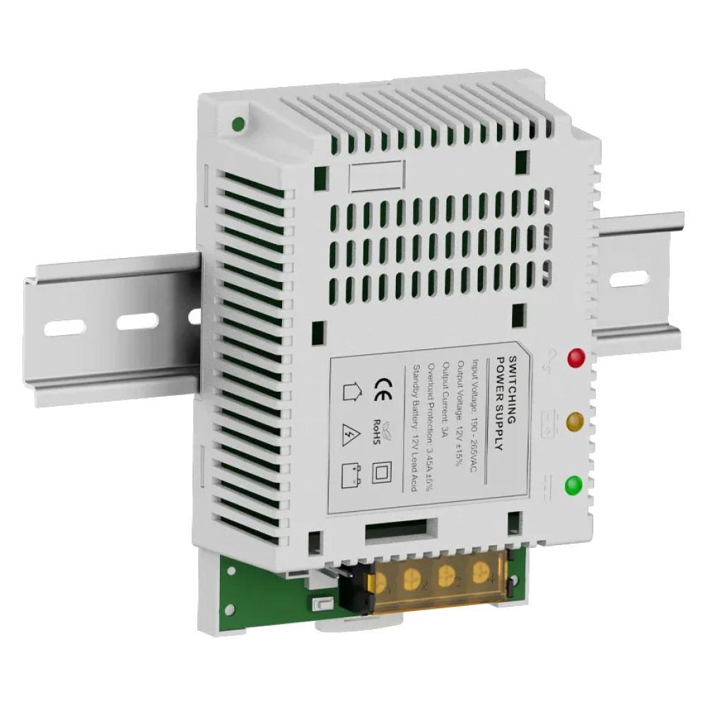 Плата ДБЖ Kraft PSU-1205LED(BOARD) з кріпленням на DIN-рейку