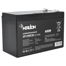 Акумуляторна батарея MERLION AGM GP1290F2B 12В 9А•г