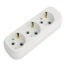 Колодка 3 гнізда з заземленням Makel MGP131