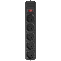 Мережевий фільтр 1.8 м кабель 5 розеток Maxxter SPM5-G-6В