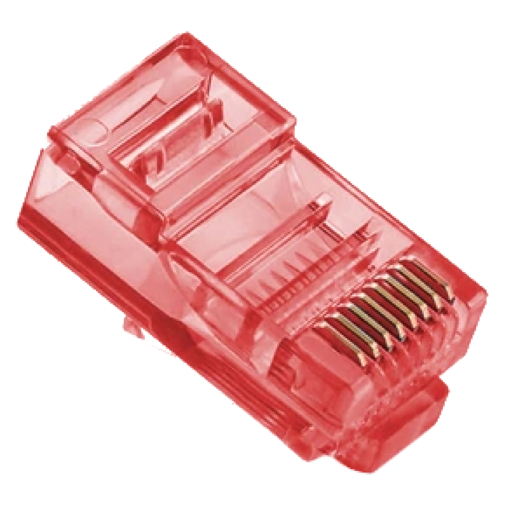 Конектор Merlion RJ-45 8P8C UTP Cat-5 (100 шт/уп.) Q100 Red