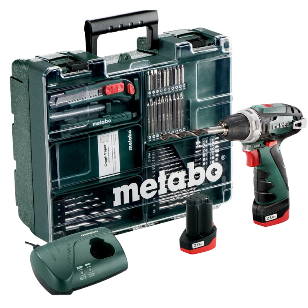 Акумуляторний дриль-шурупокрут Metabo PowerMaxx BS Basic Mobile Workshop