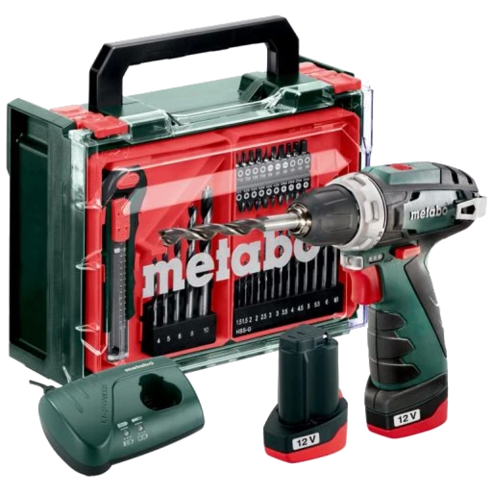 Акумуляторний шуруповерт Metabo PowerMaxx BS Basic Mobile Workshop (600080710)