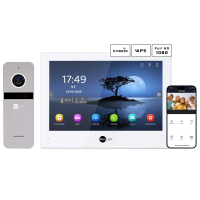 Комплект відеодомофону Neolight ALPHA Hybrid + SOLO FHD Silver