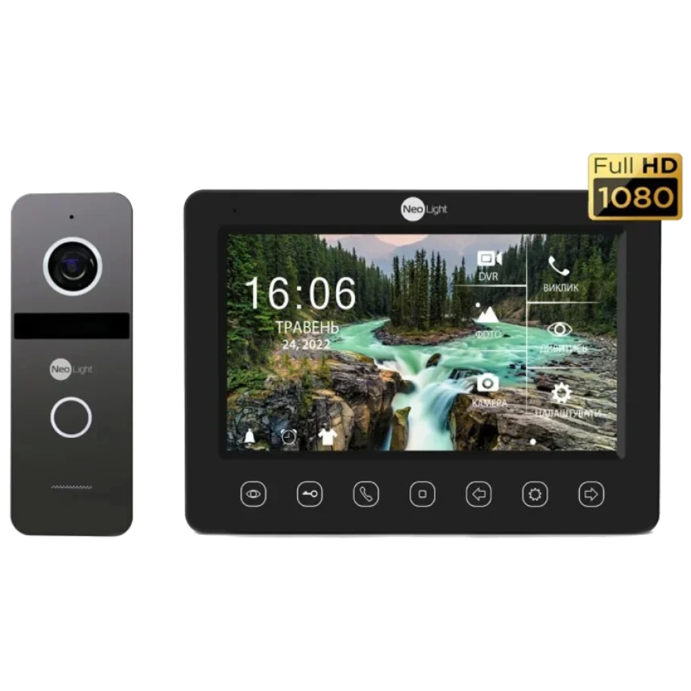Комплект монітор KAPPA + HD + панель SOLO FHD Neolight NeoKIT FHD Pro B/GRAPHITE