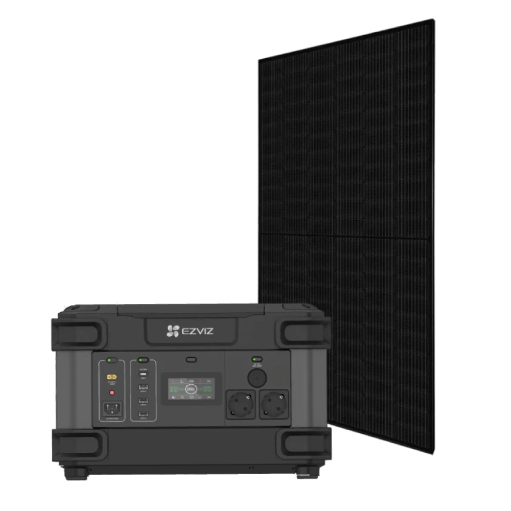 Система автономного живлення однофазна Portable Power Station CS-PS1300 (CN066)(FR) + Canadian Solar CS6R-395MS Full Black