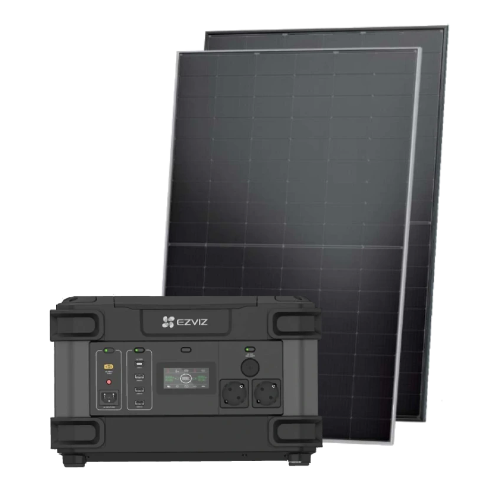 Система автономного живлення однофазна Portable Power Station CS-PS1300 (CN066)(FR) + AIKO A445-MAH54Mb 445Вт