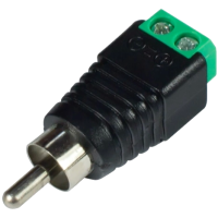 Роз'єм RCA-M с клеммами под кабель