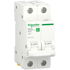 Автоматичний вимикач Schneider Electric RESI9 25 А, 2P, кривая С, 6кА