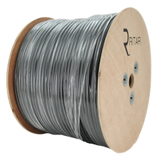 Кабель коаксіальний з живленням 305 м RITAR B305-RG59CU + 2x0.5mm CU, 0,81 мм.CU, 64x0.12m CCA