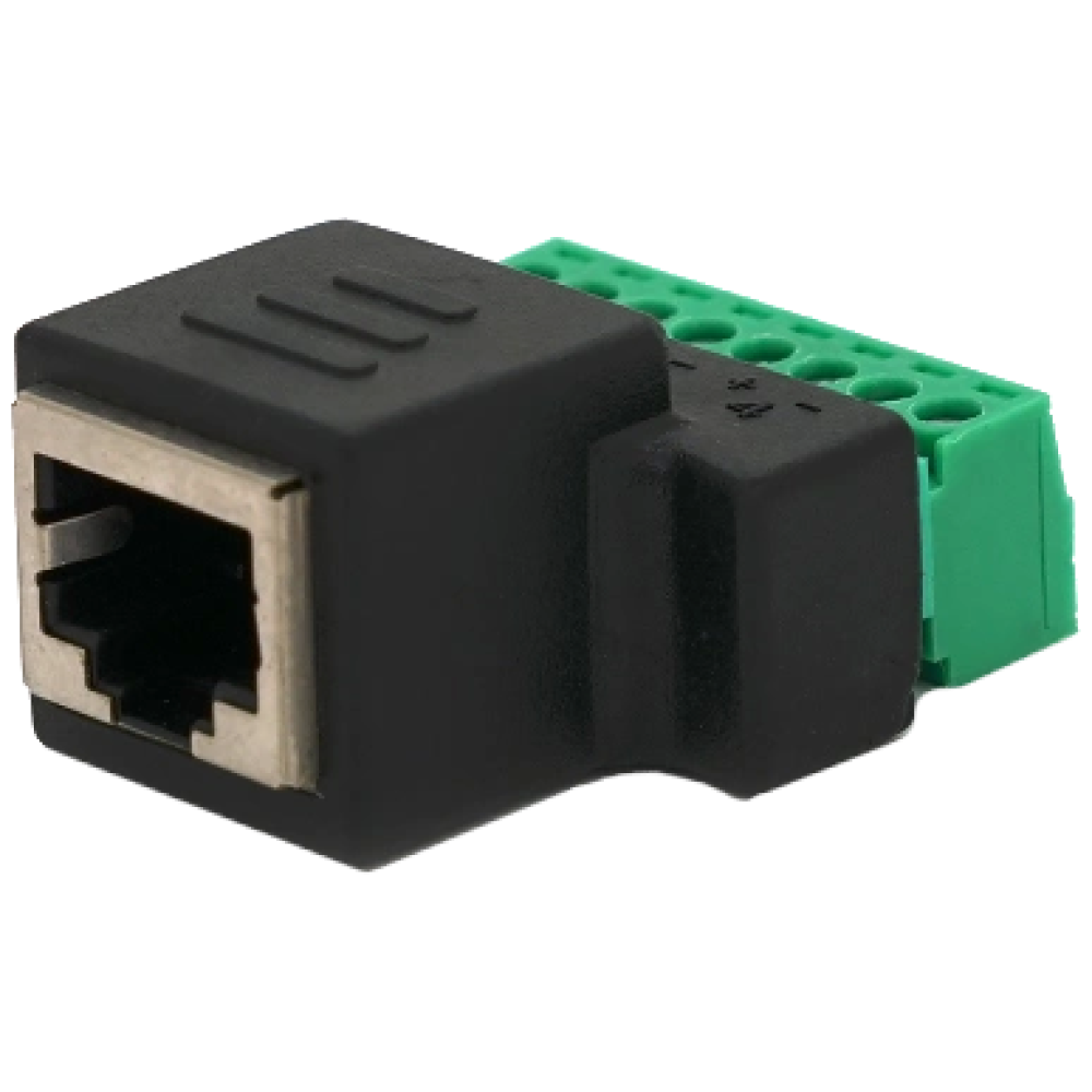 Роз'єм RJ-45(F) (8 контактов) с клеммами под кабель