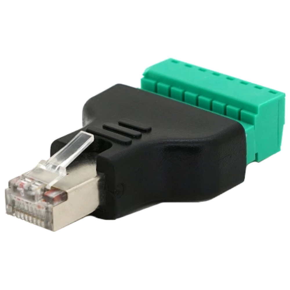 Роз'єм RJ-45(M) (8 контактов) с клеммами под кабель