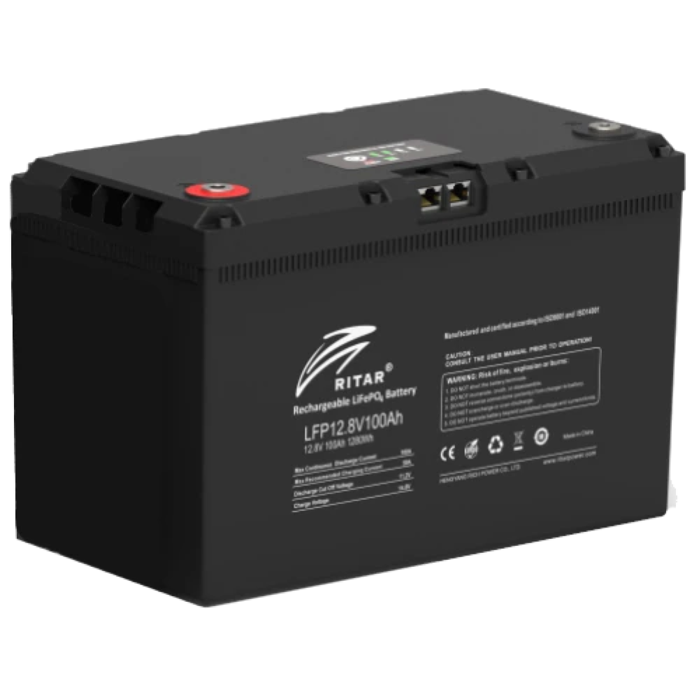 Акумуляторна батарея Ritar LFP12.8V100AH ​​G3 с системой подогрева и bluetooth