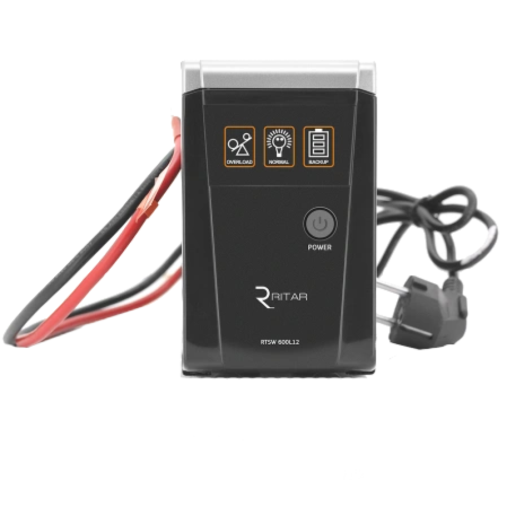 Джерело безперебійного живлення під акумулятор Ritar RTSW-600 LED 600ВA 12В з правильною синусоїдою