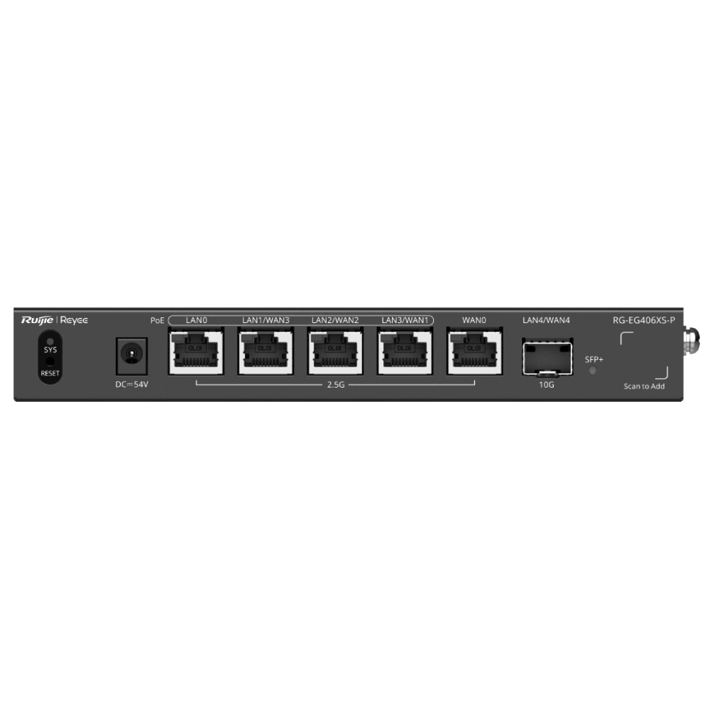 Маршрутизатор Ruijie Reyee RG-EG406XS-P 6-портовий PoE з хмарним керуванням