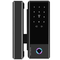 Розумний біометричний замок на скляні двері SEVEN LOCK SL-7776BF black