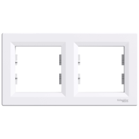 Рамка 2-місна горизонтальна біла Schneider Electric ASFORA EPH5800221