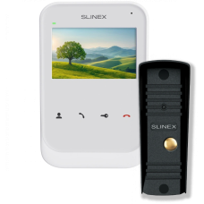 Комплект відеодомофон + панель виклику Slinex SK-04 + ML-16HR black
