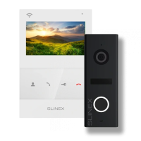 Комплект видеодомофон + панель вызова Slinex SQ-04N Cloud white + ML-17HD black