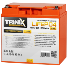 Літієва акумуляторна батарея TRINIX TLFP-1218 Ultra 18А•г 12В