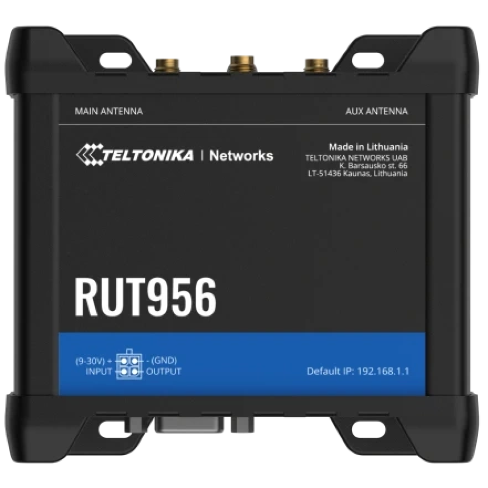 Промисловий стільниковий маршрутизатор Teltonika RUT956 з 4G LTE, Wi-Fi, RS-232, RS-485